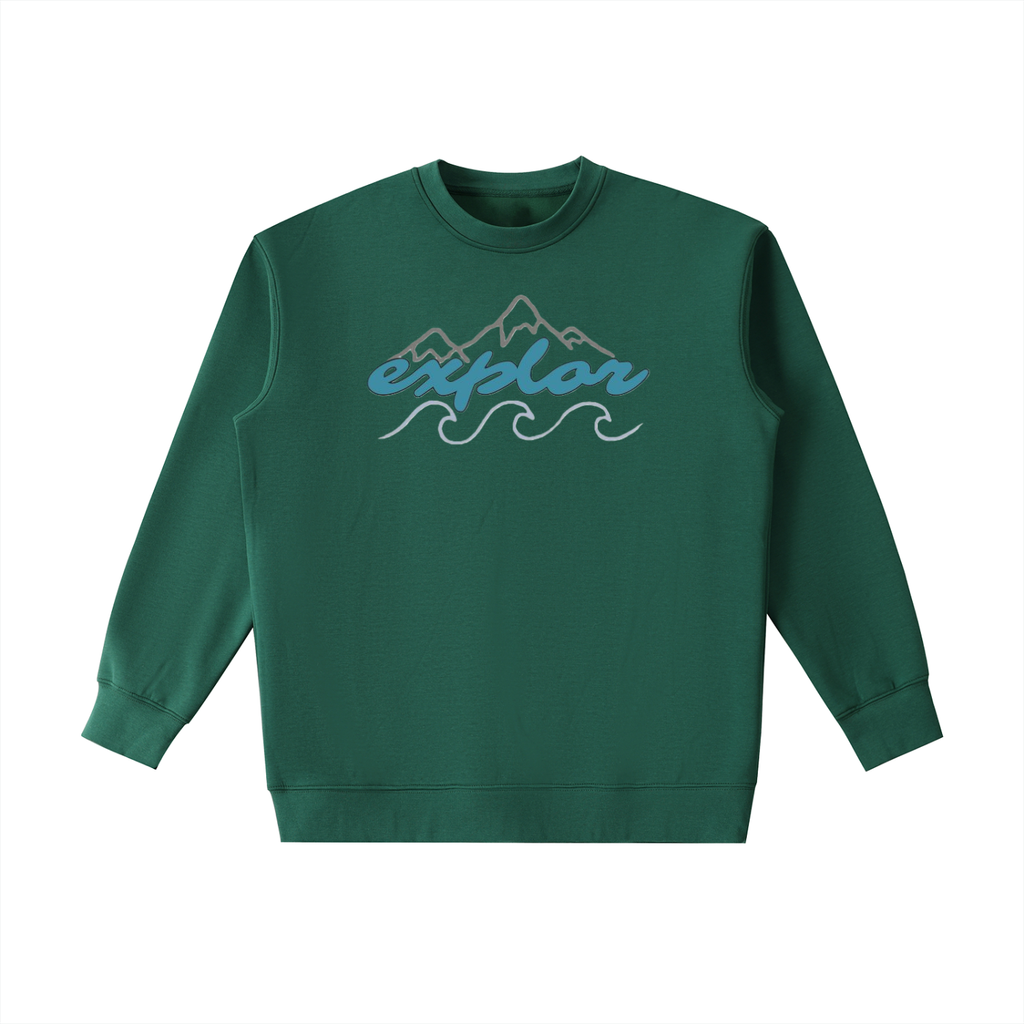 explor Heavyweight Crewneck Sweatshirt(breast pocket logo on back of sweater)